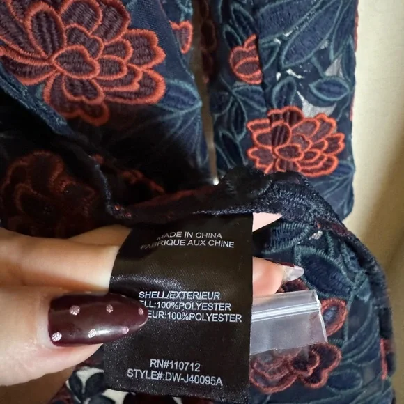 DRIFTWOOD Turn Heads Floral Crochet Mesh Jacket Coat Sz M NEW - Picture 5 of 7